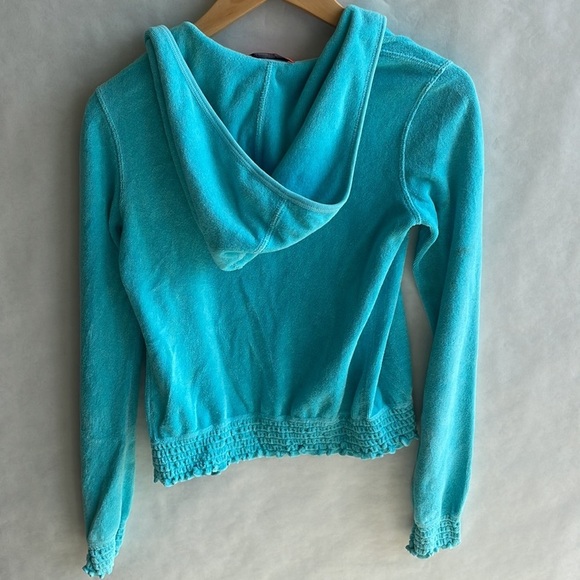 Juicy Couture Turquoise Terrycloth Sweatshirt - Picture 4 of 4